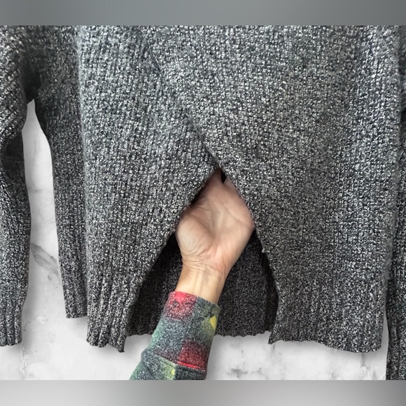 Madewell Eastbrook Turtle Neck Crossover Open Back Wool Blend Sweater Size M - Picture 5 of 11